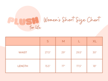 Women's Chat Print Plush Lounge Short