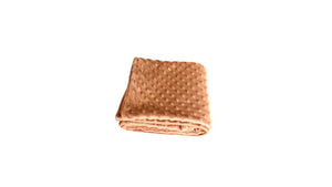 Brown Bubble Plush Pet Blanket
