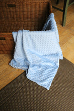 Lt. Blue Bubble Plush Pet Blanket
