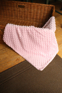 Lt. Pink Bubble Plush Pet Blanket