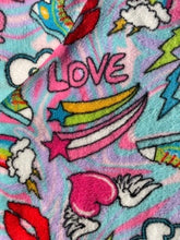 Girls Rainbow Tie Dye Plush Romper