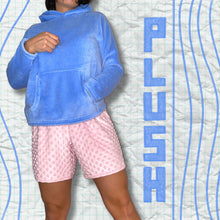 Women's Ice Blue Plush Hoodie