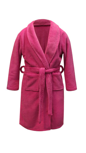 Women's Fuchsia Plush Robe