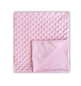 Lt. Pink Bubble Plush Throw Blanket